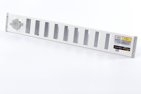 Gavo Schuifroostermet vliegengaas aluminium wit 65 x 9.5cm (Prijs per stuk)