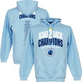 City Back to Back Champions Hoodie - Lichtblauw - L