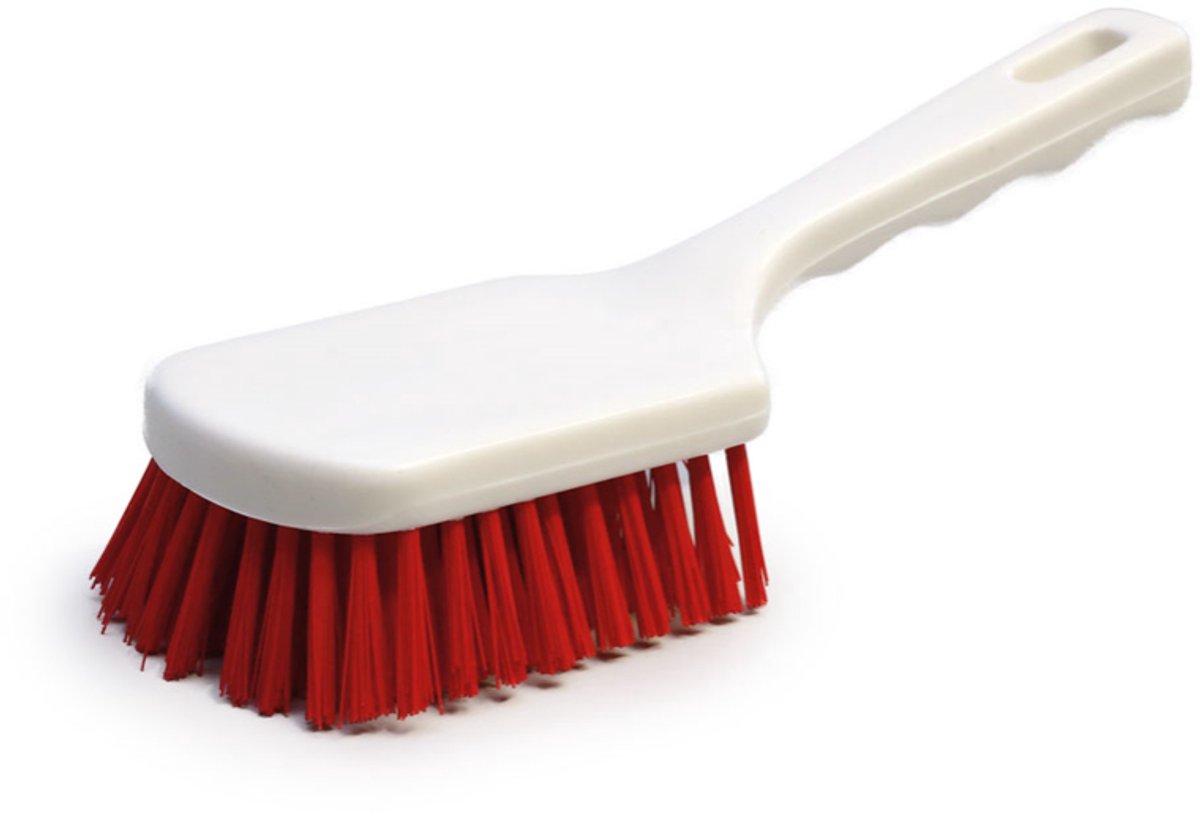 Hygiëne handborstel 23cm / Rood