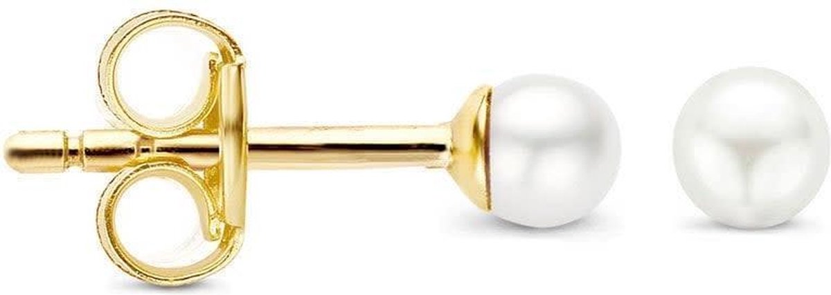 Blush Oorbellen 7137YPW - Geel Goud (14Krt.) met Zoetwater Parel
