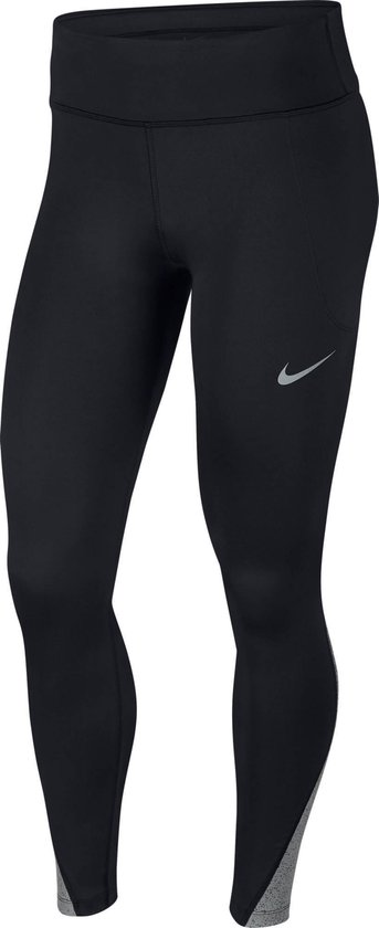 Nike Nk Fast Tight Runway Sports Leggings Femmes - Noir Argent - Taille XS  | bol