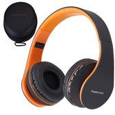 PowerLocus P1 draadloze Over-Ear Koptelefoon Inklapbaar - Bluetooth - Met microfoon – Oranje