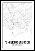 City Map Den Bosch A1 stadsposter