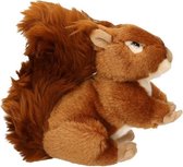 Pluche knuffel eekhoorn zittend 17cm