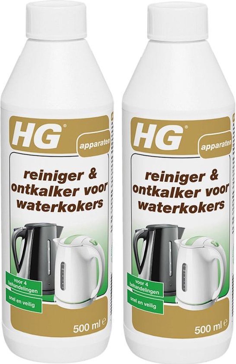 HG reiniger & ontkalker voor waterkokers - Duoverpakking | bol.com