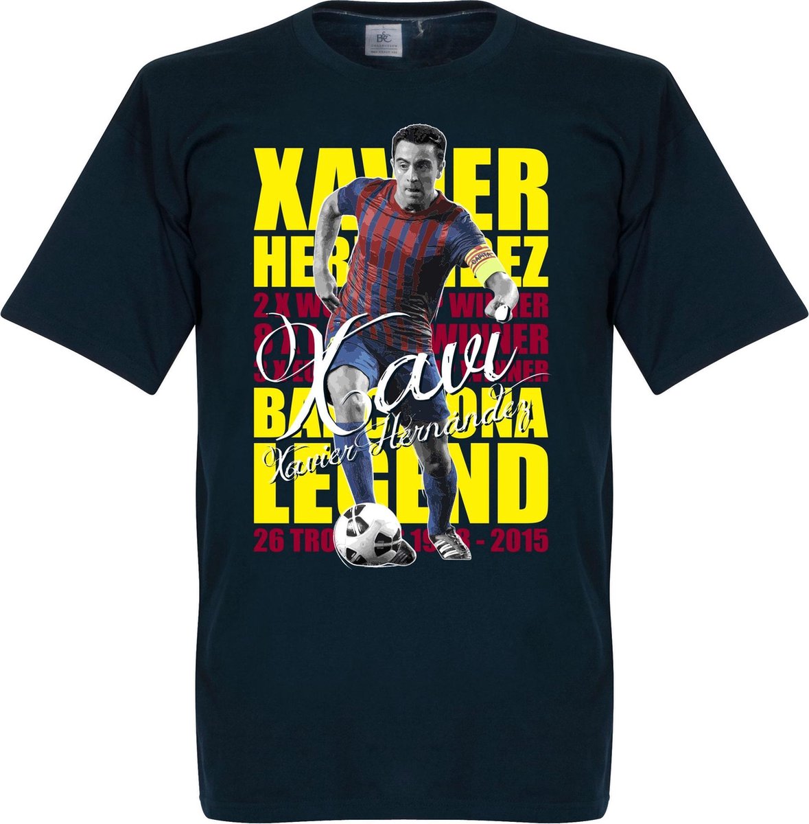 Xavi Hernandez Legend T-shirt - XXXXL