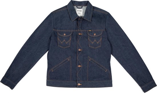Wrangler 124MJ Icons Heren Spijkerjas Donkerblauw Maat L Wrangler 124MJ Icons Heren Spijkerjas Donkerblauw Maat L