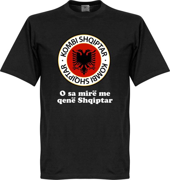 Albanië Logo Slogan T-Shirt - L