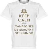 Real Madrid Keep Calm Campeones del Mundo T-Shirt - XL