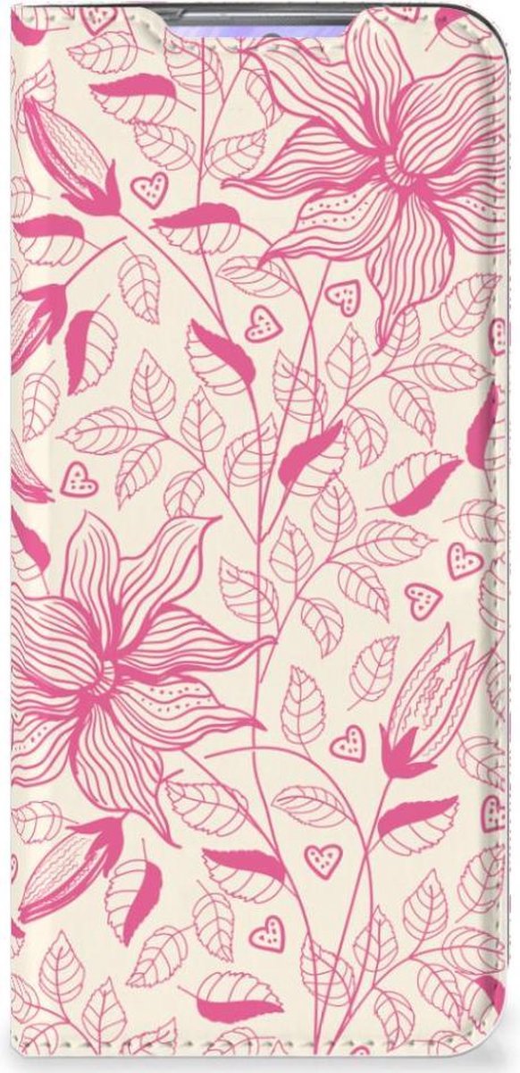 Samsung Galaxy S20 Smart Cover Pink Flowers