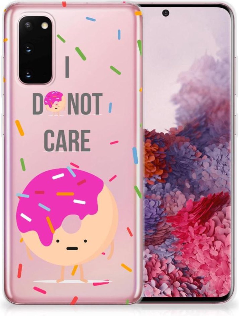 Samsung Galaxy S20 Siliconen Case Donut Roze