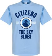 Manchester Established T-Shirt - Licht Blauw - M