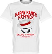 Harry Kane's Panama Hattrick T-Shirt - Wit - 5XL