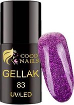Coconails Gellak Glitter Paars 5 ml (nr. 83)