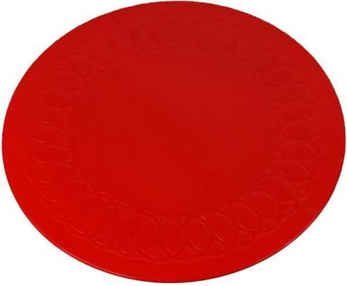 Goedkoopste Anti-slip matten rond - 19 cm rood - Able2