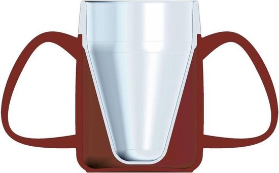 Conische ergobeker - rood - Ornamin van Ornamin — afbeelding 4