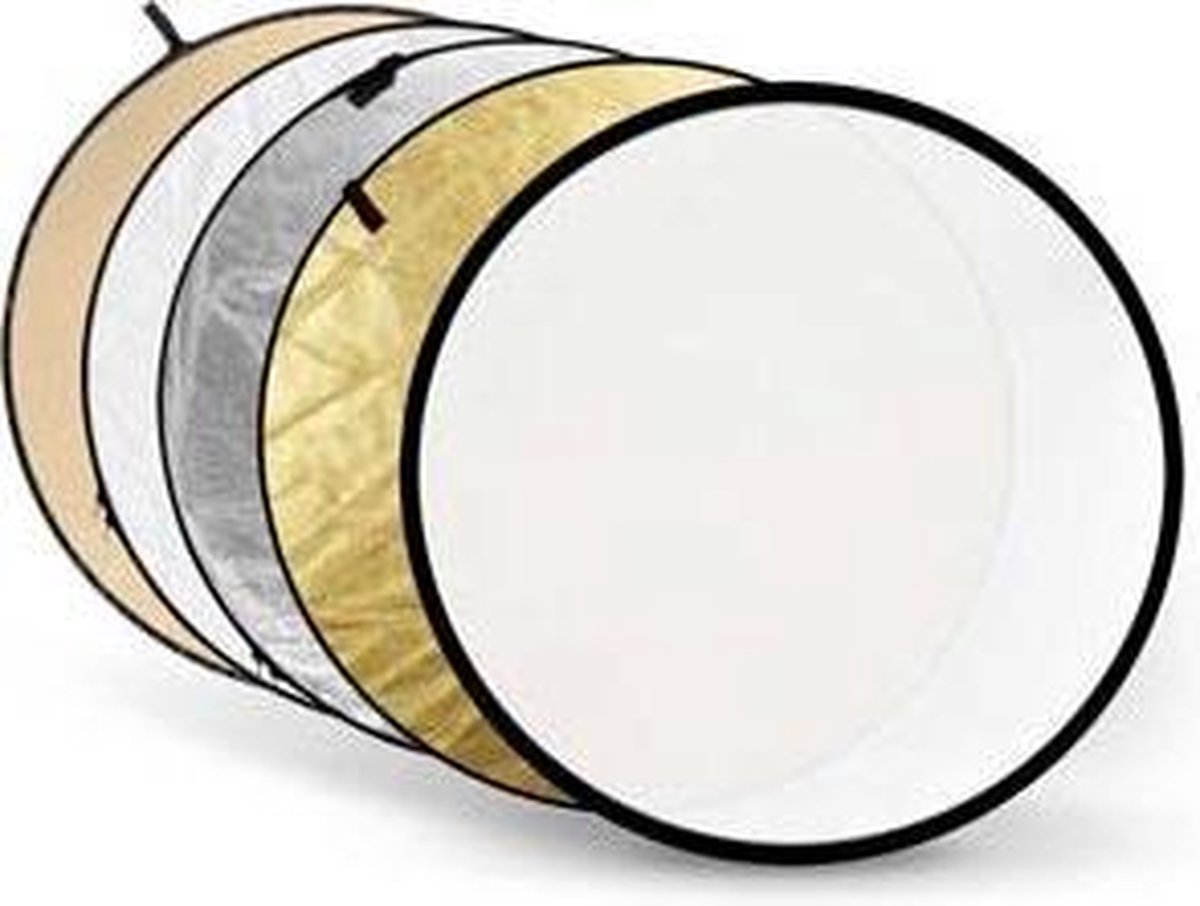 Godox reflectieschermen 5-in-1 Gold, Silver, Soft Gold, White, Translucent - 110cm