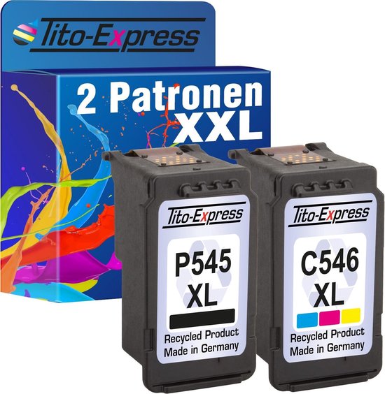 Tito-Express 2x gerecyclede inkt cartridges Black+Color voor Canon PG-545 &  CL-546... | bol.com