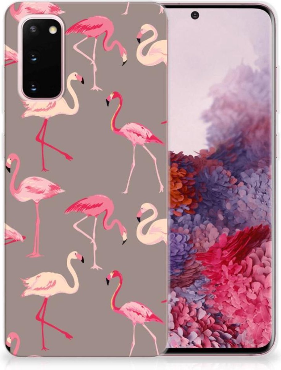 Samsung Galaxy S20 TPU Hoesje Flamingo