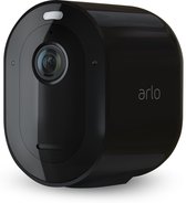 Arlo Pro 3 draadloze WiFi-beveiligingscamera voor buiten, 2K HDR, 160˚ kleurennachtzicht, sirene & spotlight, bewegingsdetectie, 2-weg-audio, 6 mnd batterij, incl. proefp. Arlo Secure, 1 IP-Camera excl. Smart Hub, zwart