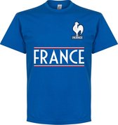Frankrijk Team T-Shirt - Blauw - XXXXL