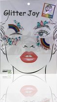 3BMT - Gezicht stickers - glitters en regenboog stickers lichaam en gezicht