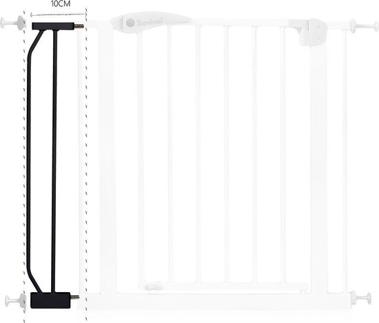 Baninni Verlengstuk Klemhekje Vicino Zwart 10 cm