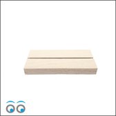 2 Kaarthouders 12 cm - Blank hout