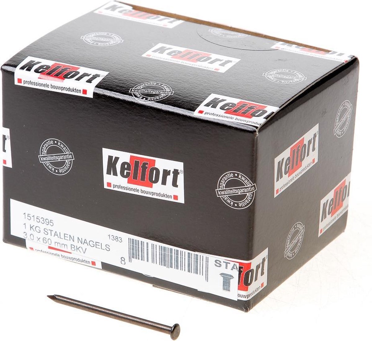 Kelfort Stalen nagel 52-54 RC bombe kop 60 x 3.0mm 1kg