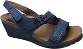 Scholl sleehak sandalen Pretoria blauw mt 37
