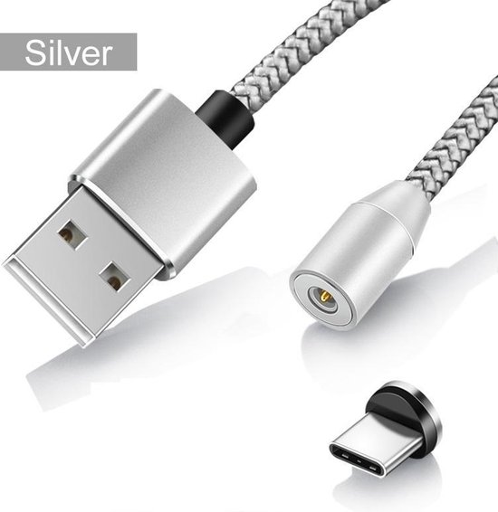 magnetische USB kabel geschikt voor o.a Samsung, Huawei mobiele telefoon  magnetische... | bol.com