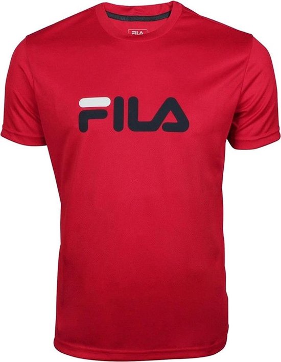 Informeer beeld schoonmaken Fila Logo shirt heren rood | bol.com