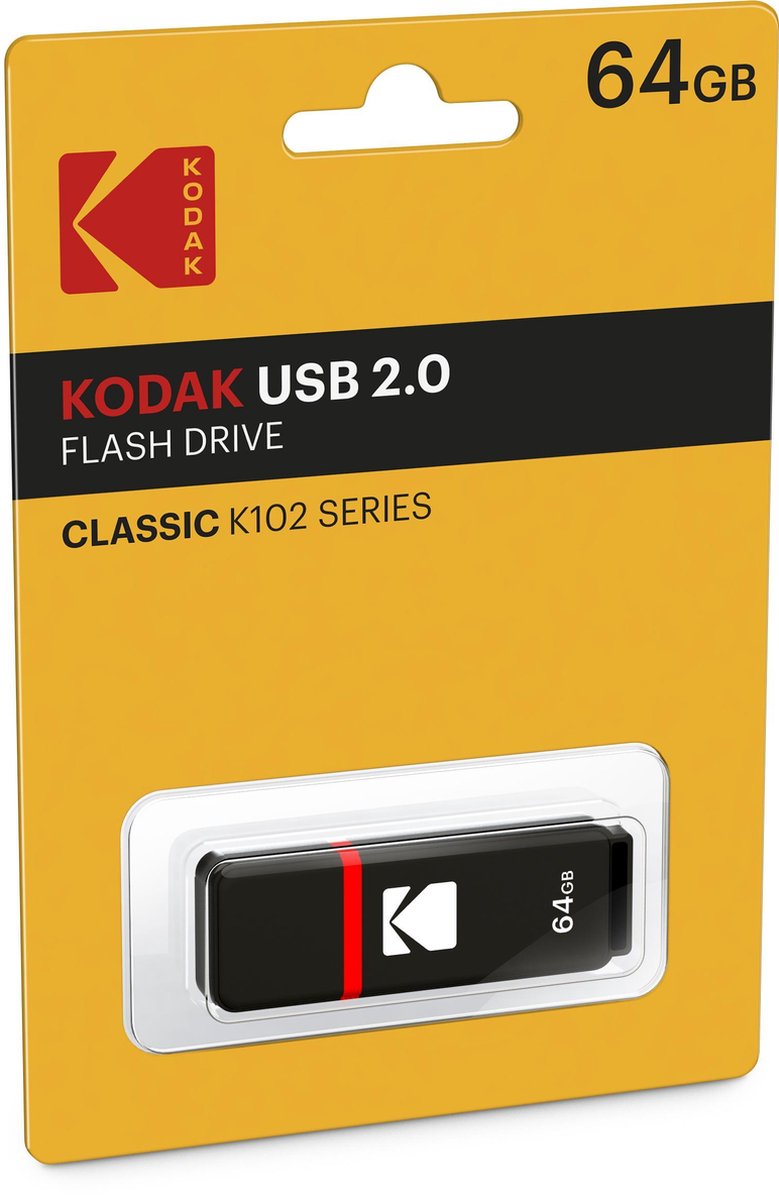 Pendrive Kodak K102 USB 2.0 Zwart