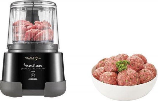 Moulinex DP8108 - Hakmolen - 550 ml - 1000W - Geschikt voor fijnhakken, malen, snijden, mixen en mengen van Moulinex — afbeelding 4