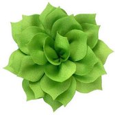 Alligatorknip, haarknip, haarspeld, knipje Lotusbloem bloem meisje (ca. 7cm) limegroen - gratis verzending