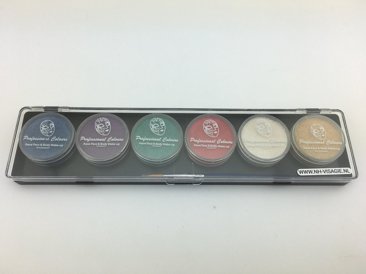 PartyXplosion PxP Schmink palette Metallic Professional Colours