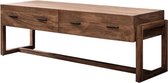 Duverger® Sands frame - TV-meubel - massieve mango - zandkleur - 2 lades - raam poten