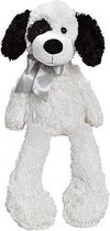 Pluchen hond, zwart-wit of bruin-wit