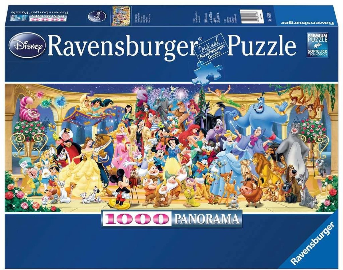 Ravensburger puzzel Panorama Disney Groepsfoto - Legpuzzel - 1000 stukjes |  bol.com