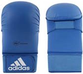 adidas WKF Karatehandschoen Zonder Duim Blauw Extra Large