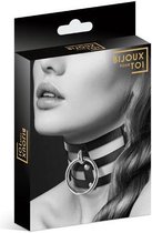 Bijoux Pour Toi - Fetish Halsband met Ring - Kinky Look - Zwart - Kunstleer
