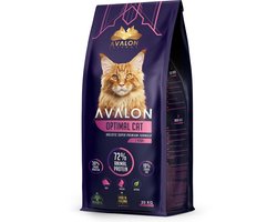 Avalon Petfood Optimal Cat - Kattenvoer Droogvoer - Kip, Rund & Groenten - 20KG