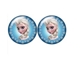 Elsa- Frozen- Oorbellen- Knopjes- Blauw | bol.com