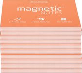 Magnetic Notes, set van 10 notitieboekjes maat M (100x74mm)x100 sheets Peachy