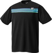 Yonex Tennisshirt Team Shirt Zwart Heren Maat Xs