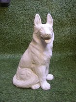 Statue de jardin - Décoration chien de berger pour intérieur / extérieur - béton