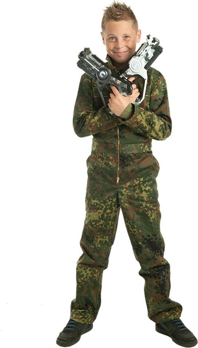 Camouflage kinderoverall maat 128 - Legerkleding | bol.com