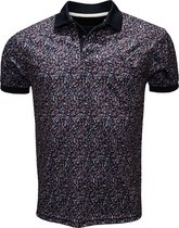 AP get Updated heren Polo overall print donkerblauw maat M