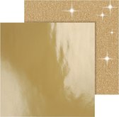 Vivi Gade Dubbelzijdig Designpapier Glitter/lak Goud 30,5 Cm 2 Vellen