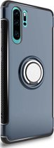 Huawei P30 Pro magnetische Back Cover - Blauw - Hard PC - Magneet voor autohouder - Kickstand